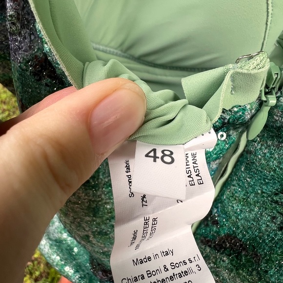 Chiara Boni Mint Green Ruched Dress - Picture 6 of 6